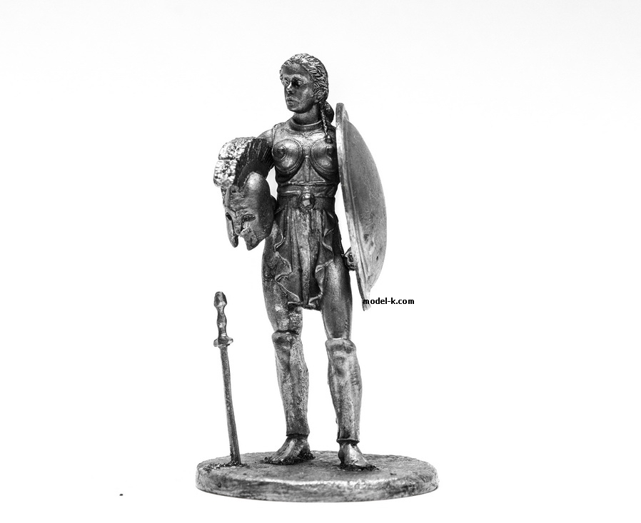 54mm Miniature of Amazon warrior 1:32 Scale