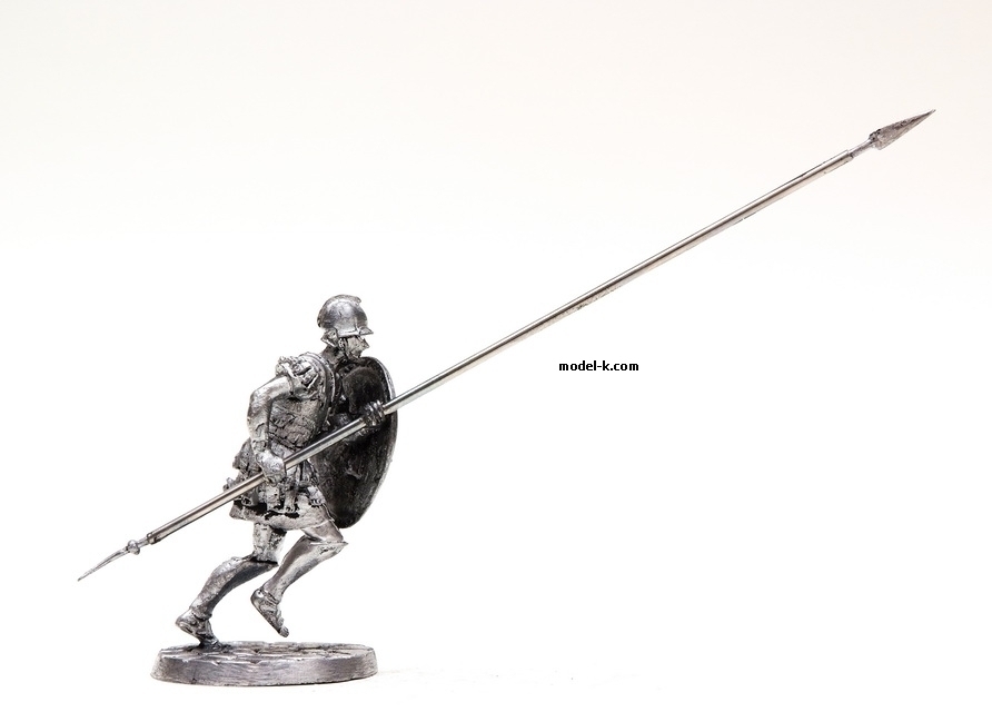 1:32 Scale Metal Miniature of Macedonian infantryman 54mm