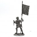 France Knight with banner 54mm tin figure