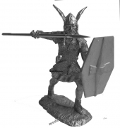 54mm tin toy sculpture of Viking warrior