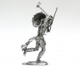 54mm Figurine, 20 century, Wild West, Fighting Sioux, tin, figure, metal sculpture, white metal castings